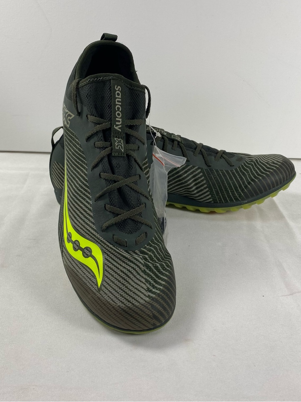 Saucony Havok XC 2 Mens 12.5 Green Cross Country Track Spike Shoes S29050-2